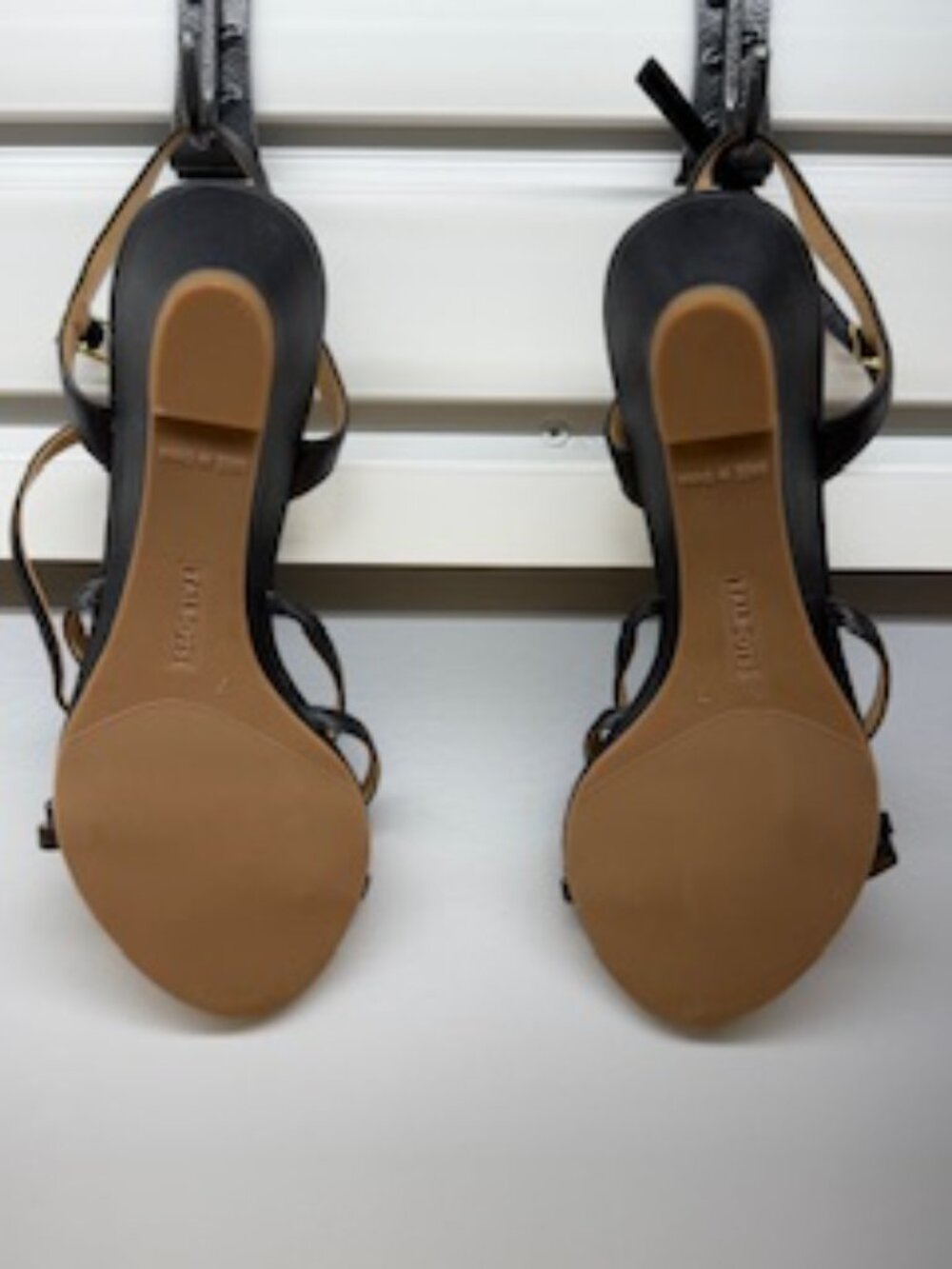Talbots Capri Nappa Wedge Sandals – Black Leather - Picture 2 of 2